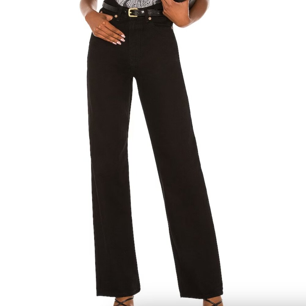 Dr. Denim Black Straight Leg Jeans